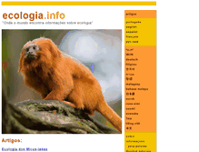 Tablet Screenshot of ecologia.info